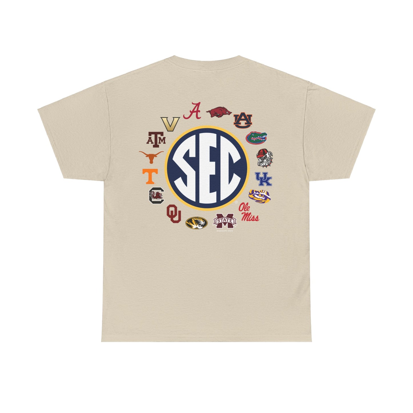 Sale Hot SEC Circle Logo T Shirt  Heather Gray