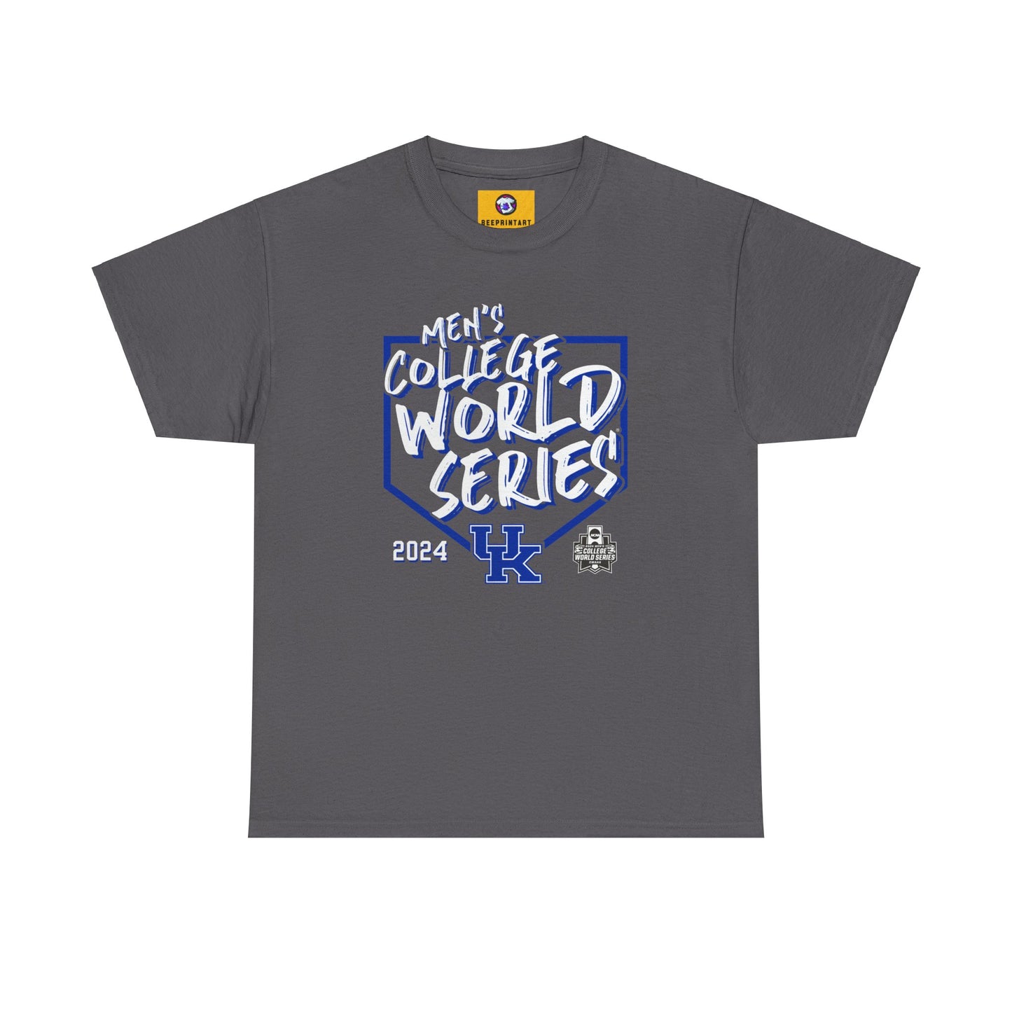 Kentucky Wildcats 2024 NCAA Custom Baseball College World Series Swing Away T-Shirt