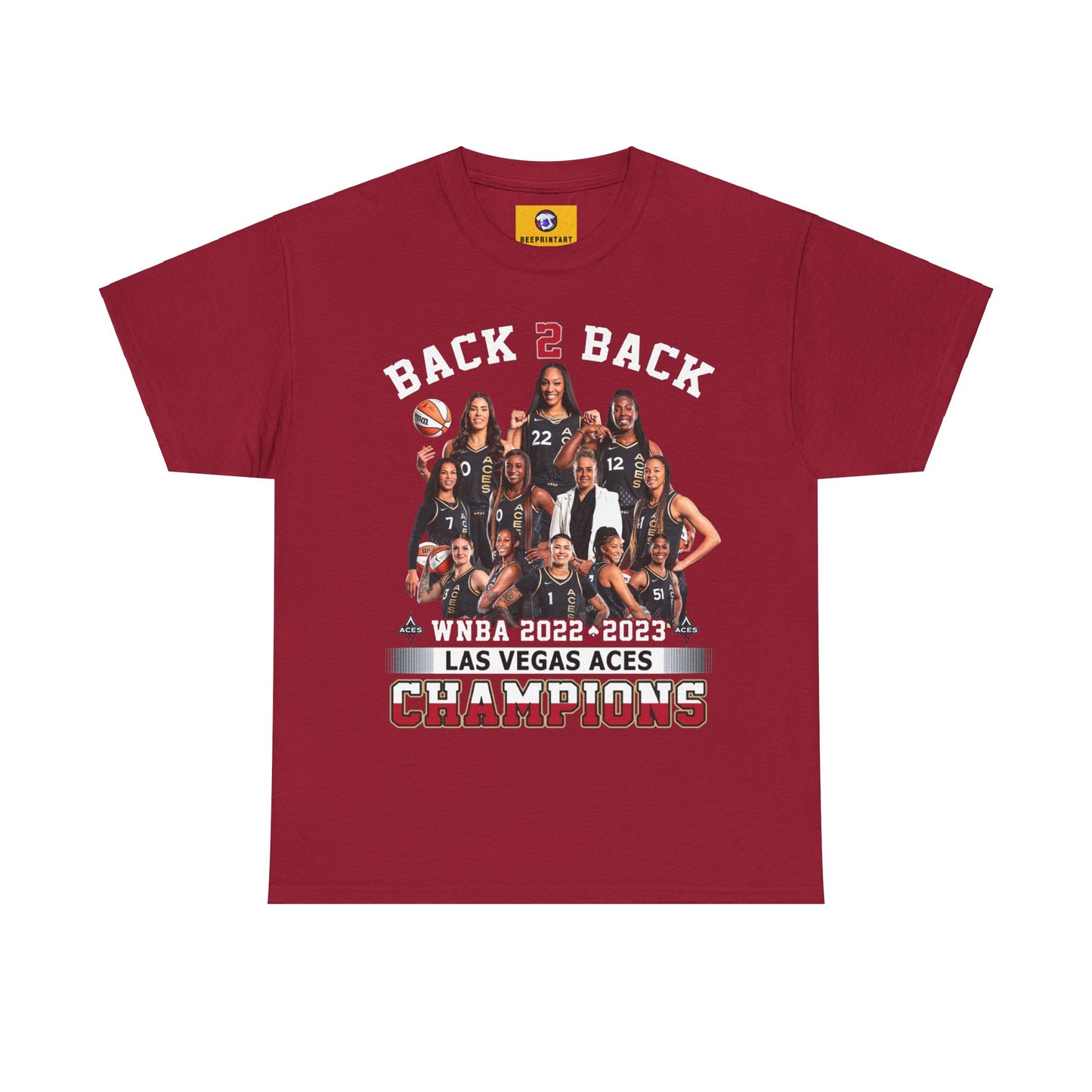 NBA Custom Back to back Champions Shirt Las Vegas Aces