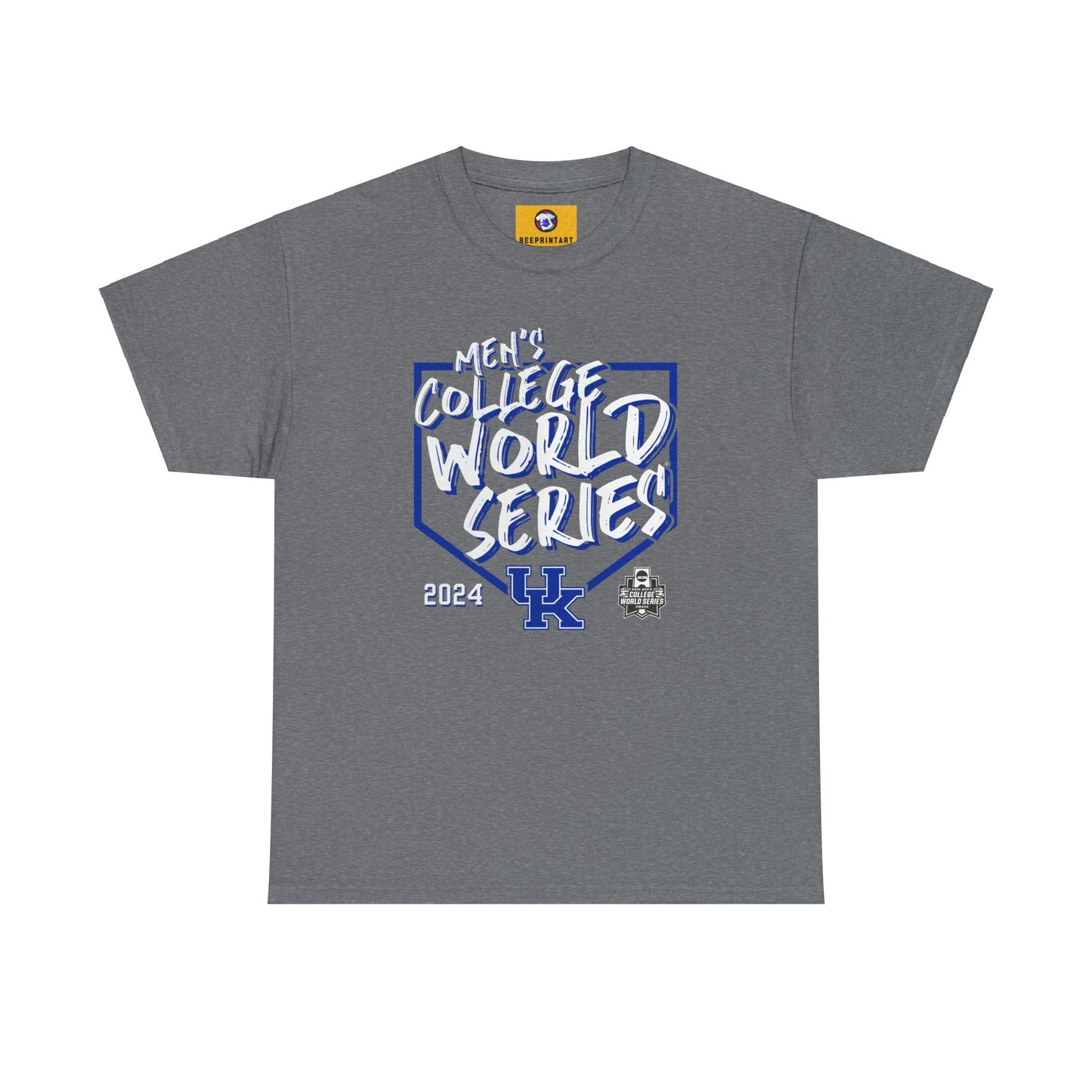 Kentucky Wildcats 2024 NCAA Custom Baseball College World Series Swing Away T-Shirt