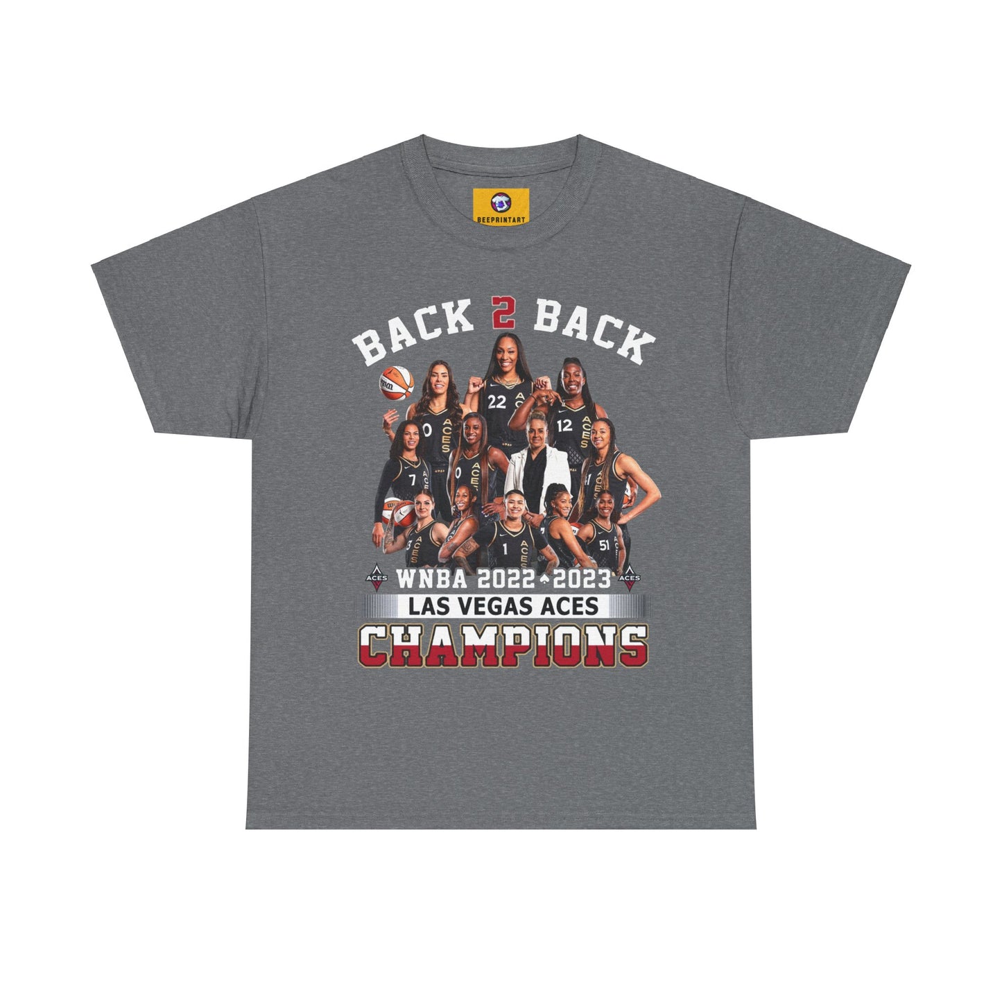 NBA Custom Back to back Champions Shirt Las Vegas Aces