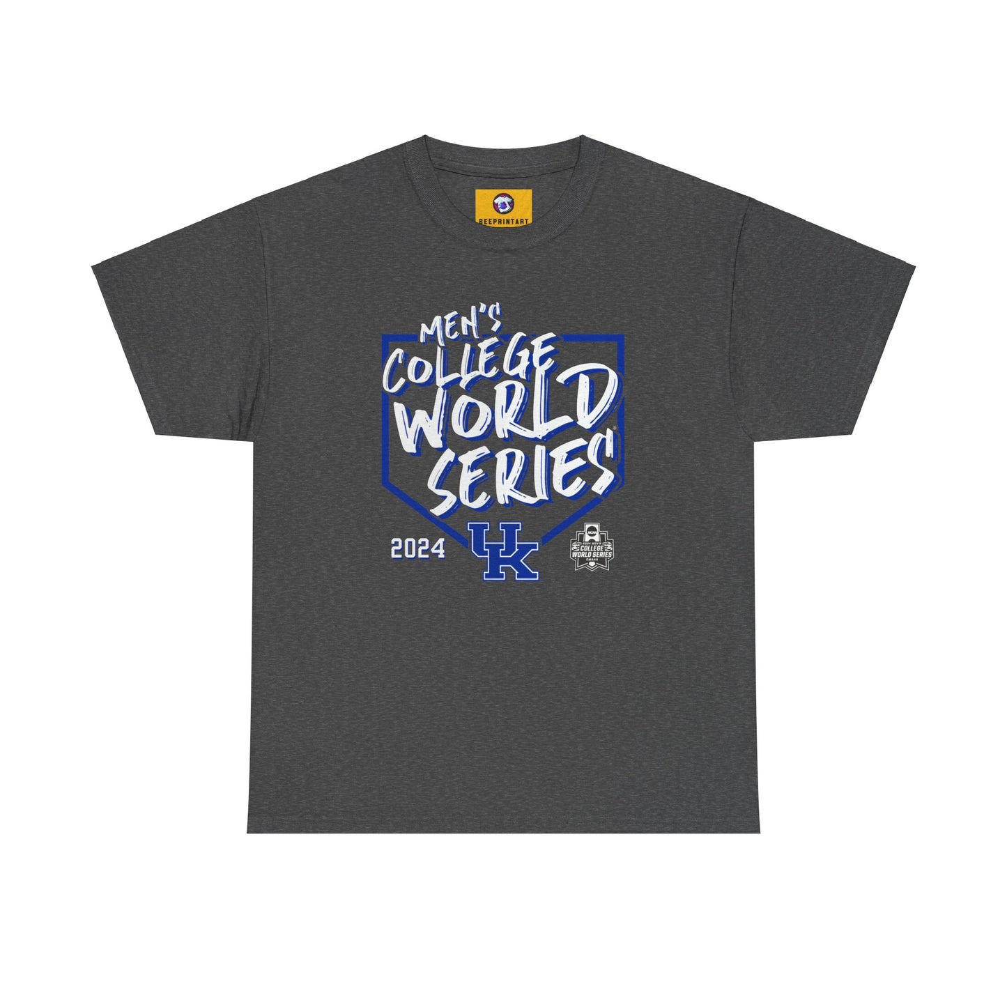 Kentucky Wildcats 2024 NCAA Custom Baseball College World Series Swing Away T-Shirt