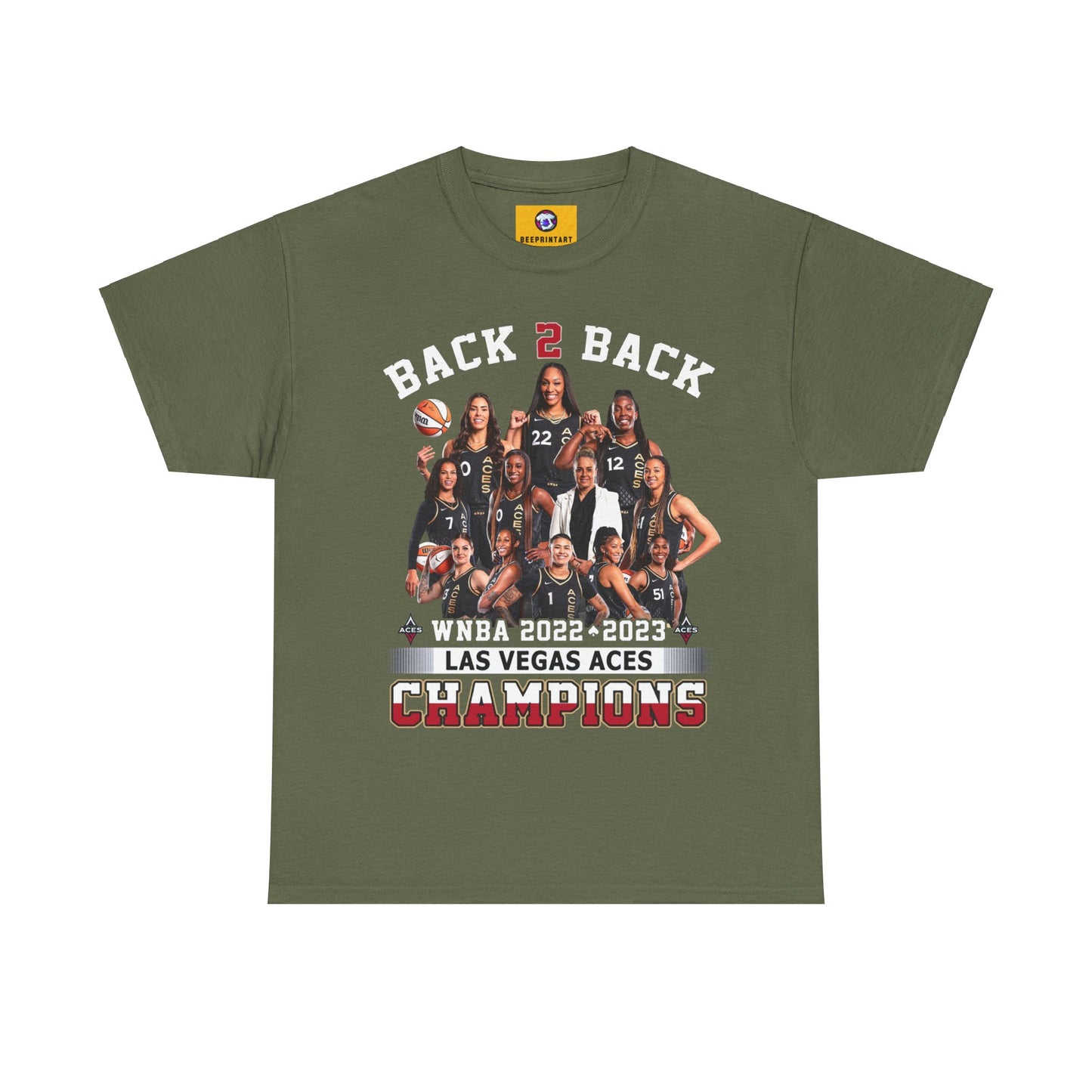 NBA Custom Back to back Champions Shirt Las Vegas Aces