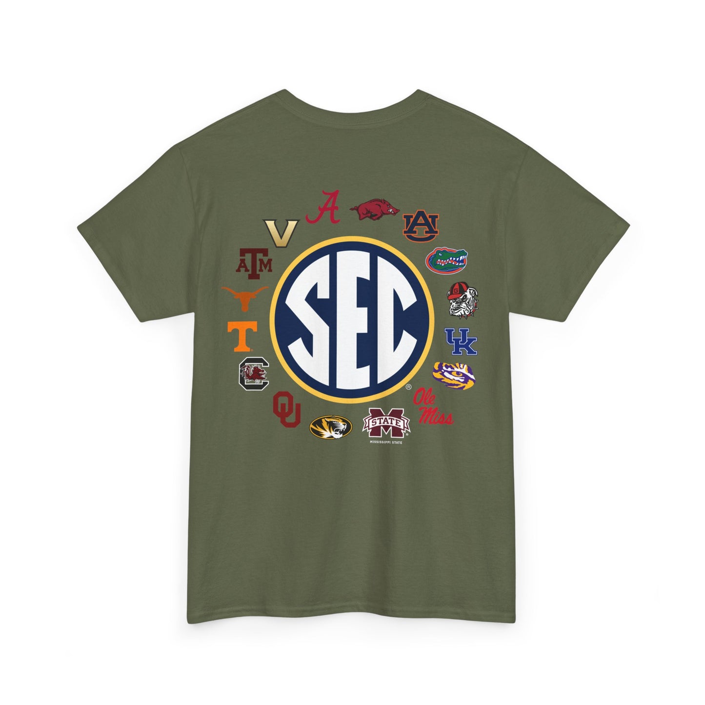 Sale Hot SEC Circle Logo T Shirt  Heather Gray