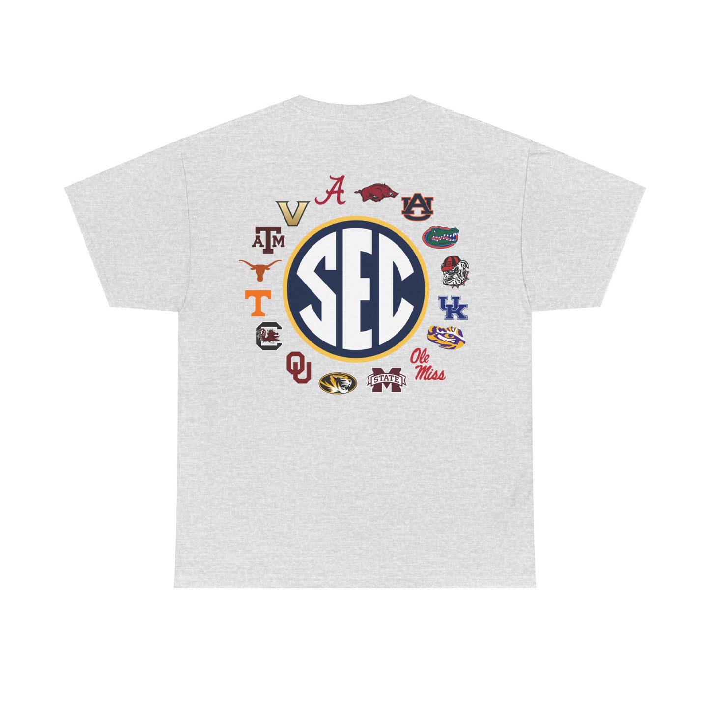 Sale Hot SEC Circle Logo T Shirt  Heather Gray