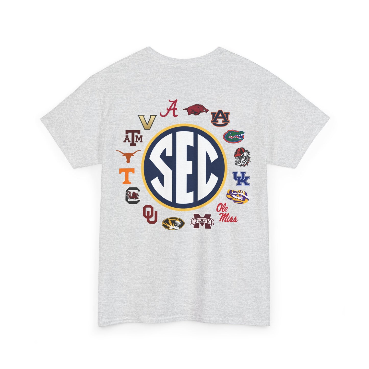 Sale Hot SEC Circle Logo T Shirt  Heather Gray