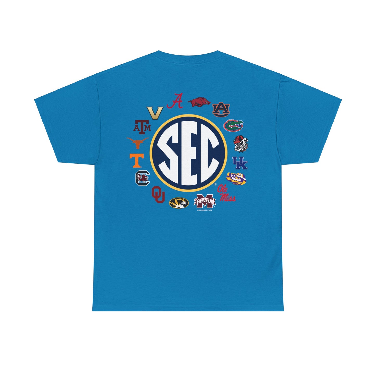 Sale Hot SEC Circle Logo T Shirt  Heather Gray