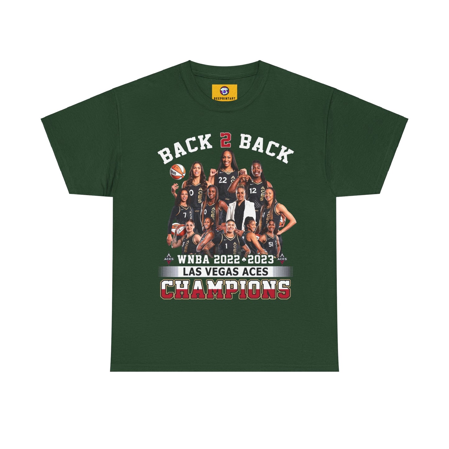 NBA Custom Back to back Champions Shirt Las Vegas Aces