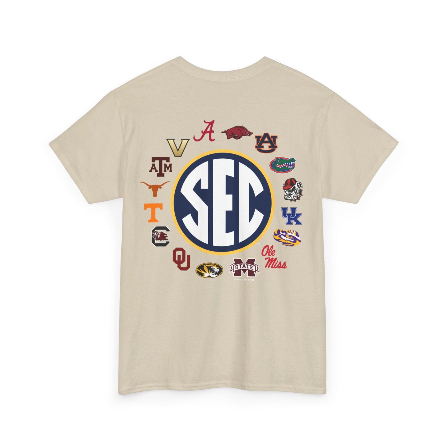 Sale Hot SEC Circle Logo T Shirt  Heather Gray