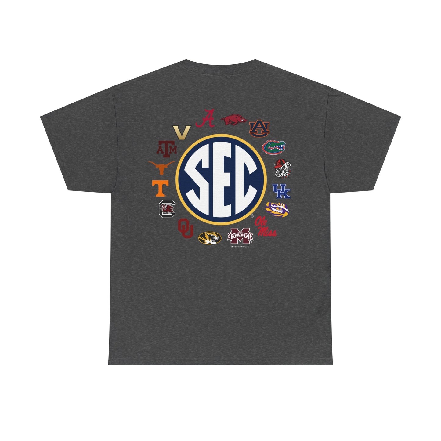 Sale Hot SEC Circle Logo T Shirt  Heather Gray