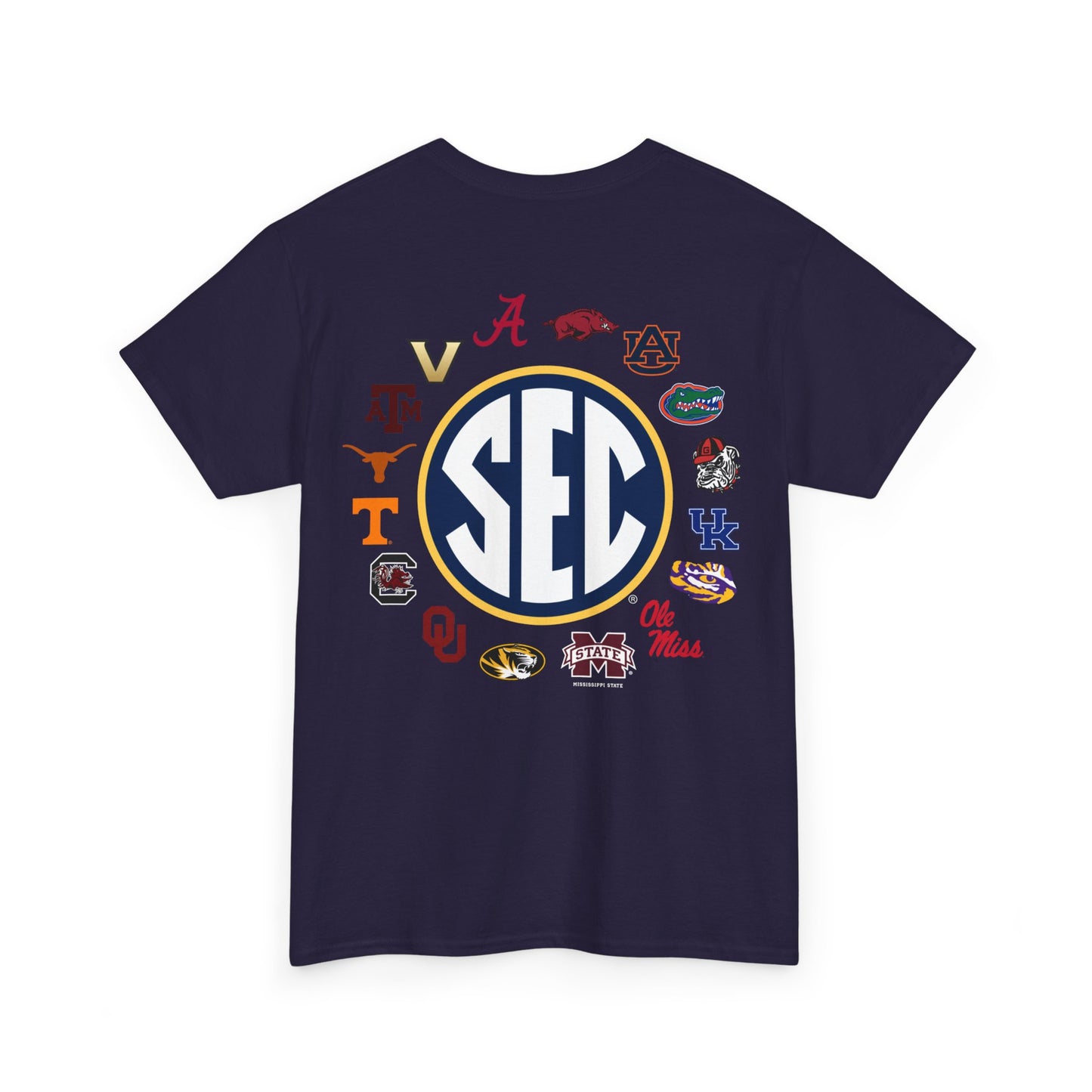 Sale Hot SEC Circle Logo T Shirt  Heather Gray