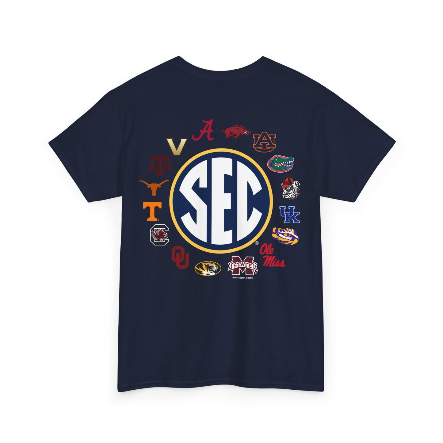 Sale Hot SEC Circle Logo T Shirt  Heather Gray