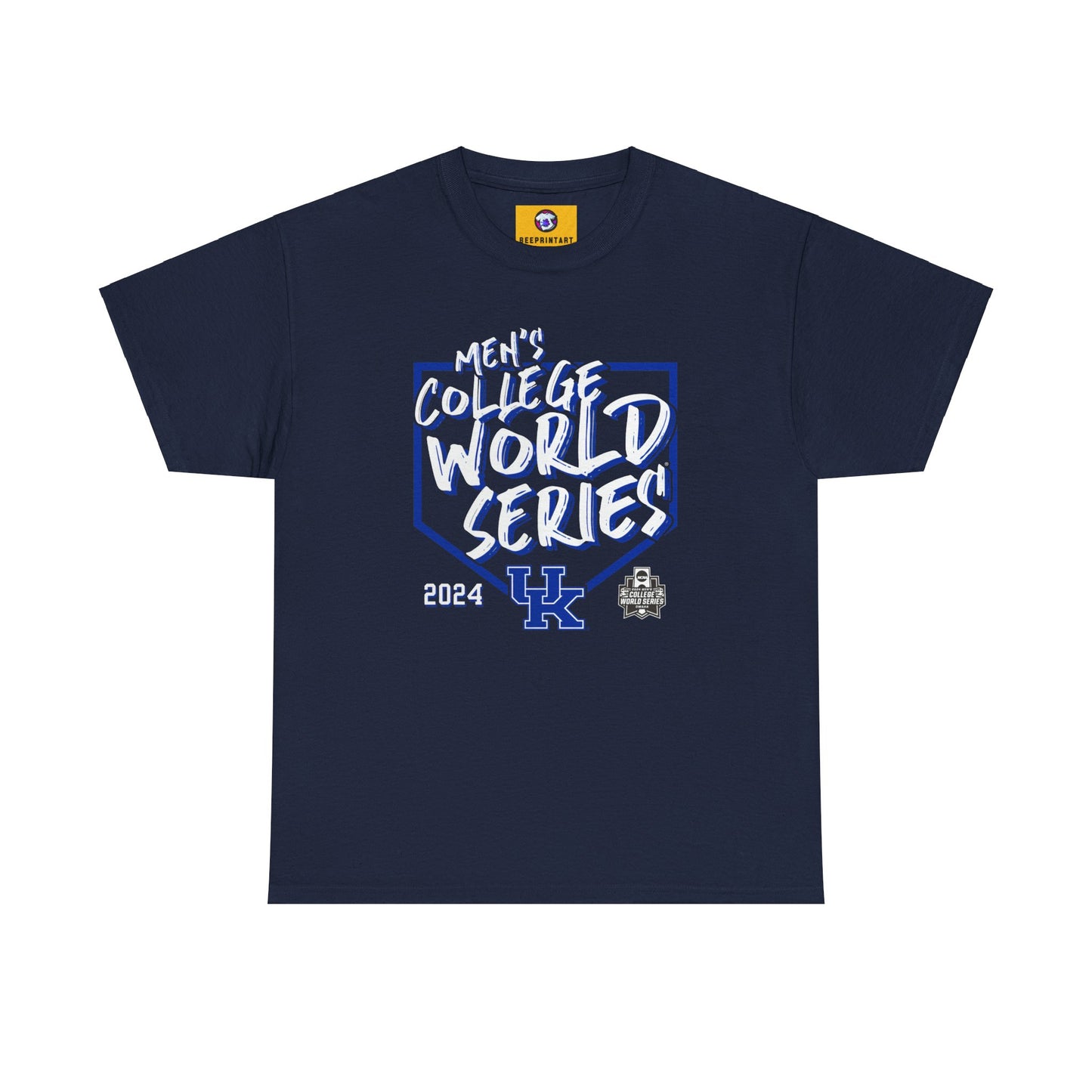 Kentucky Wildcats 2024 NCAA Custom Baseball College World Series Swing Away T-Shirt