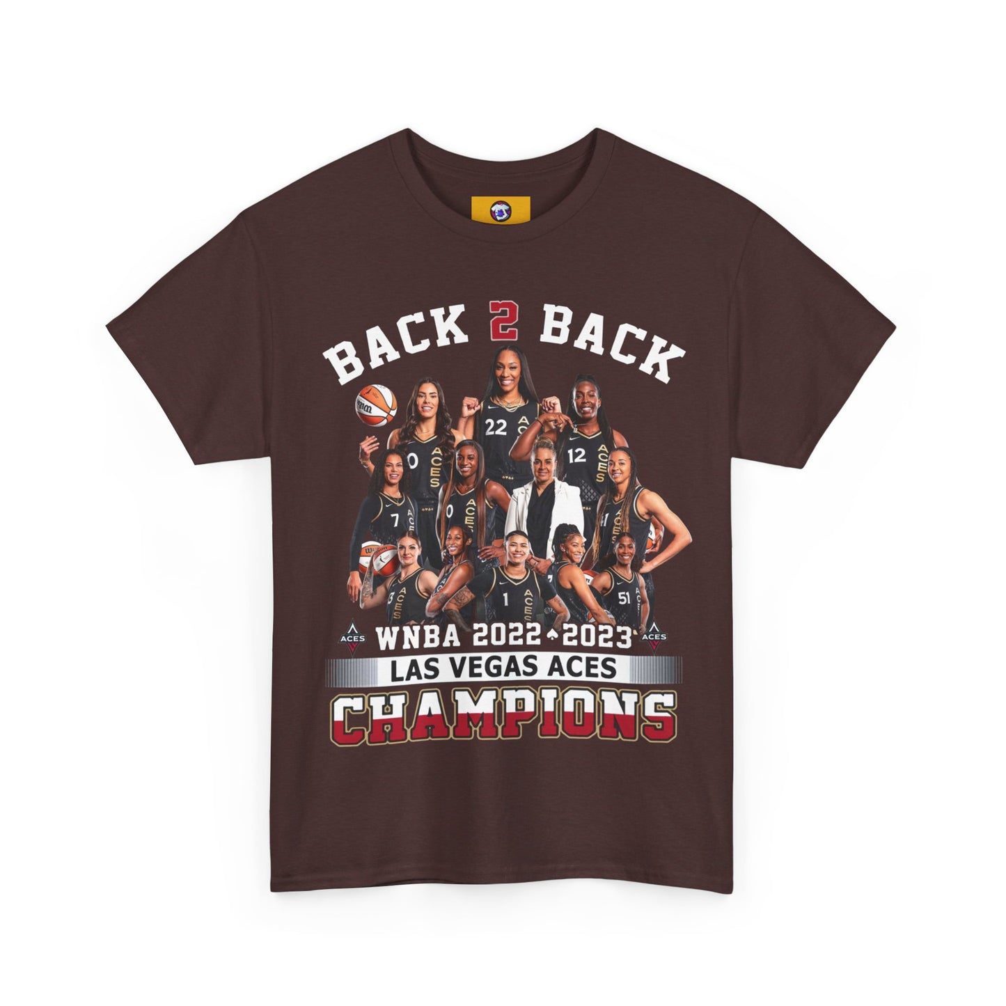 NBA Custom Back to back Champions Shirt Las Vegas Aces