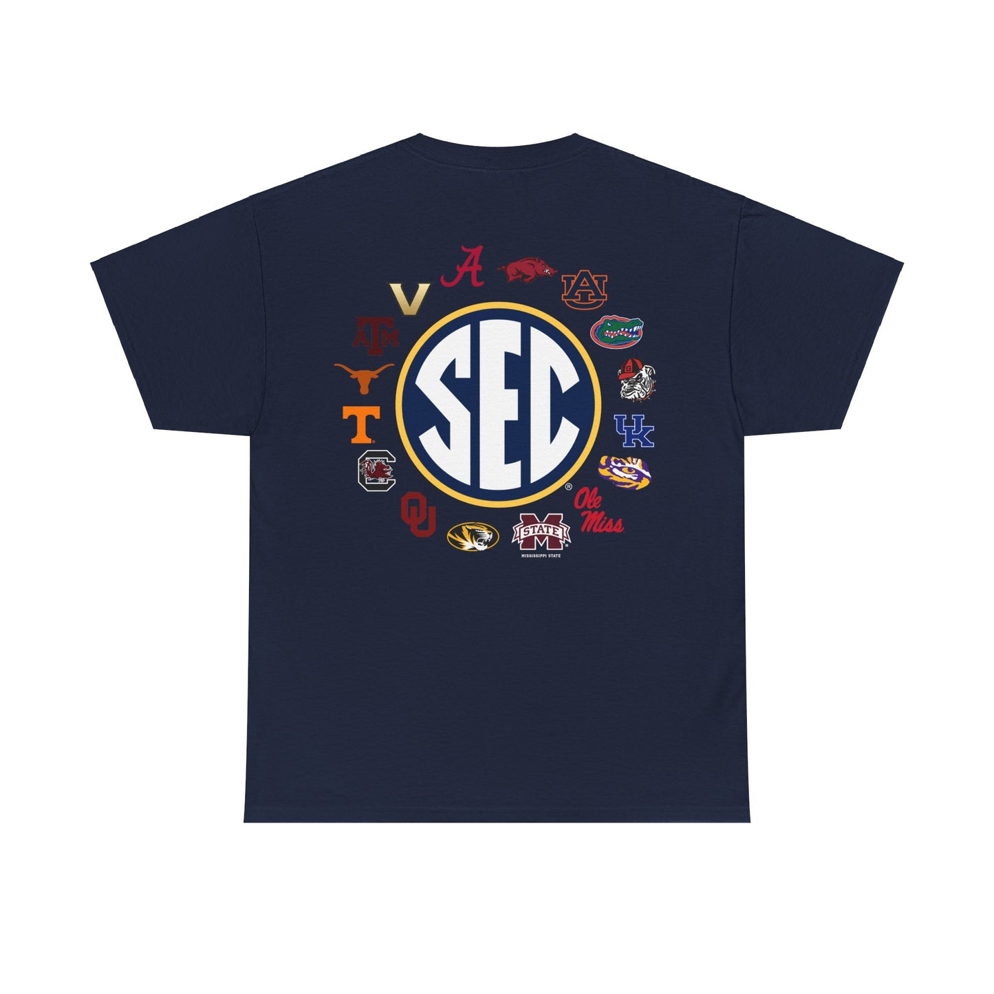 Sale Hot SEC Circle Logo T Shirt  Heather Gray