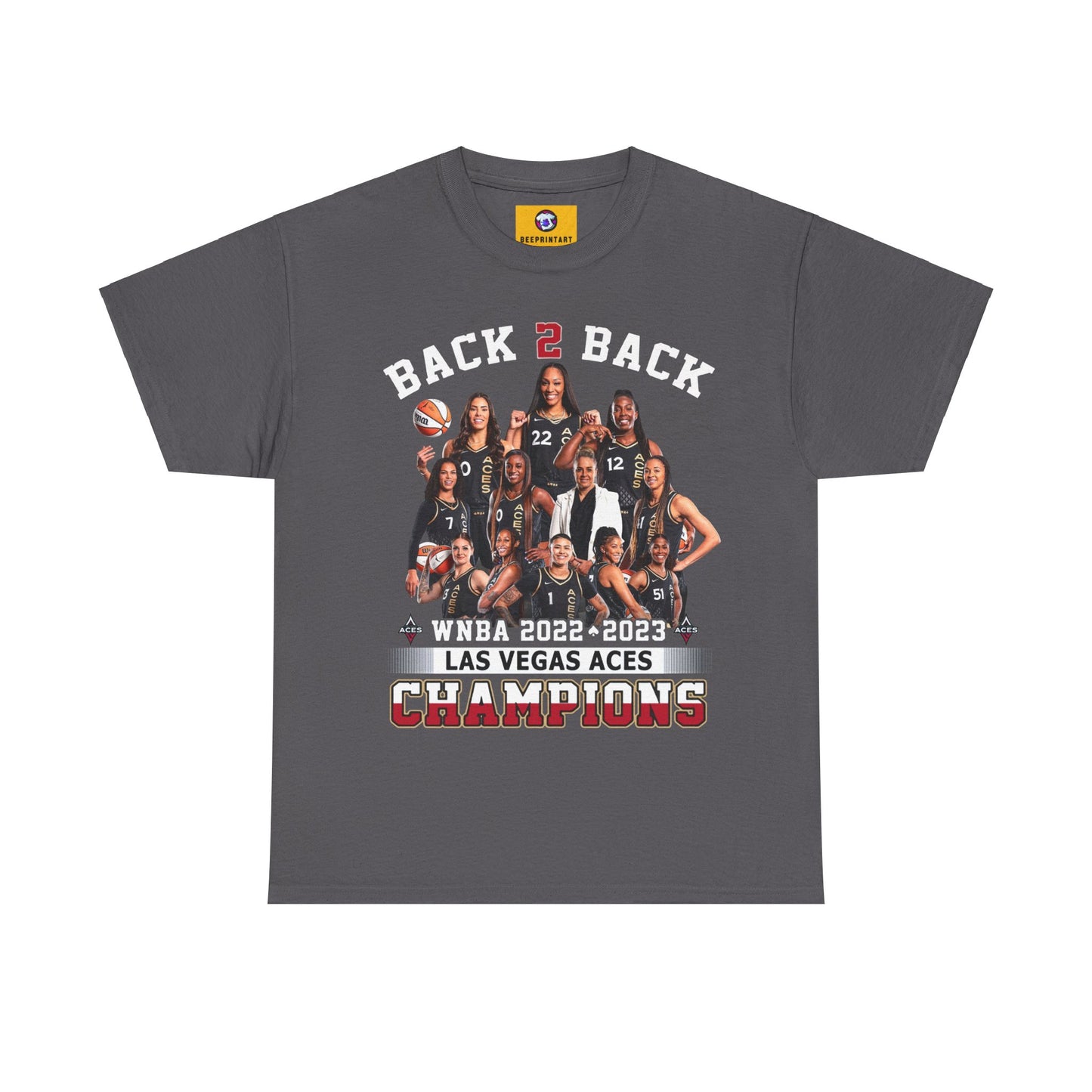 NBA Custom Back to back Champions Shirt Las Vegas Aces